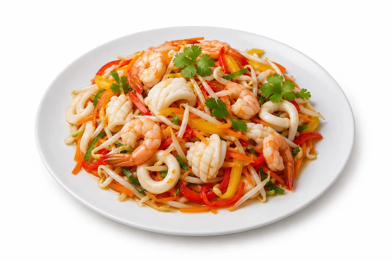 Фото: Вьетнамский салат с морепродуктами (Gỏi hải sản tôm mực)